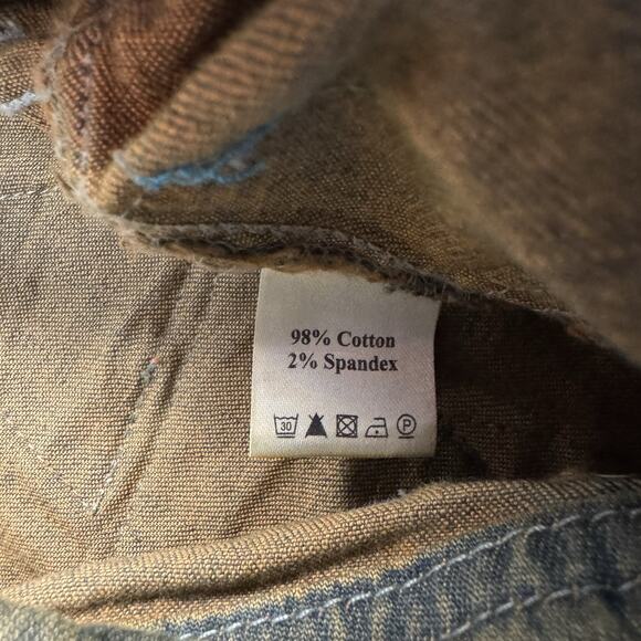 REVOLVE Chaser women's 30 Boho Patched Denim Jeans Pants Retro - Picture 5 of 5